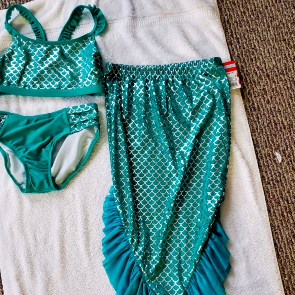 Bathing suit  mermaid  cover up